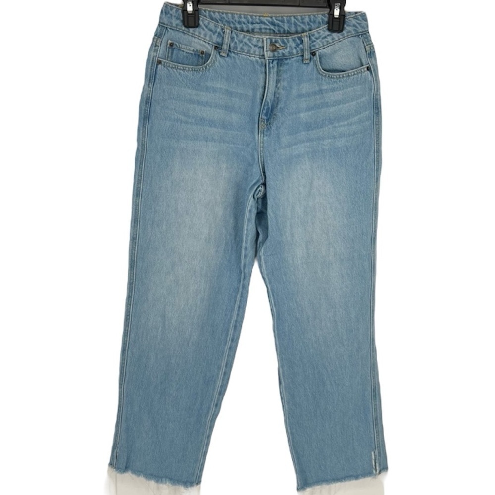 Future Collective Mom Jeans Raw‎ Hem Size 6